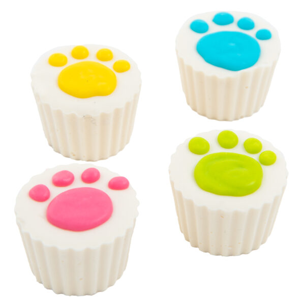 Yogurt cup with paw print