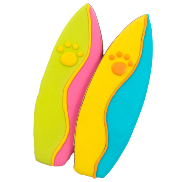 Surfboard dog treat