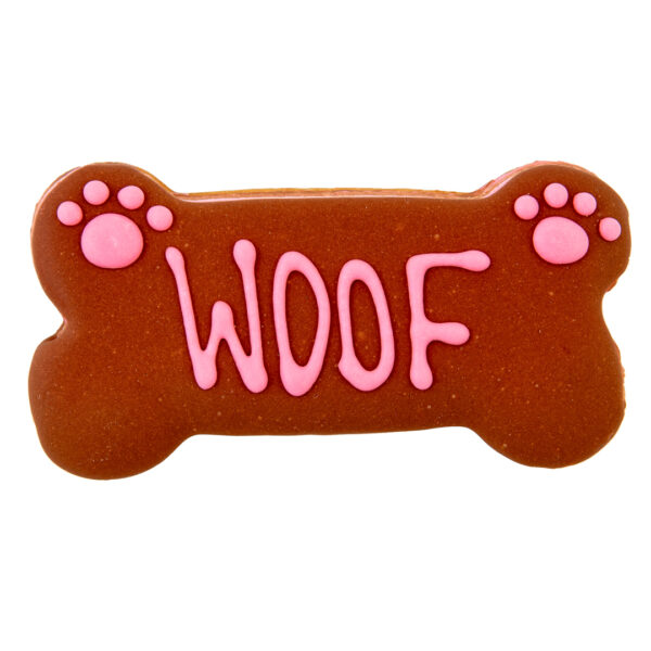 Woof Bone - pink and brown