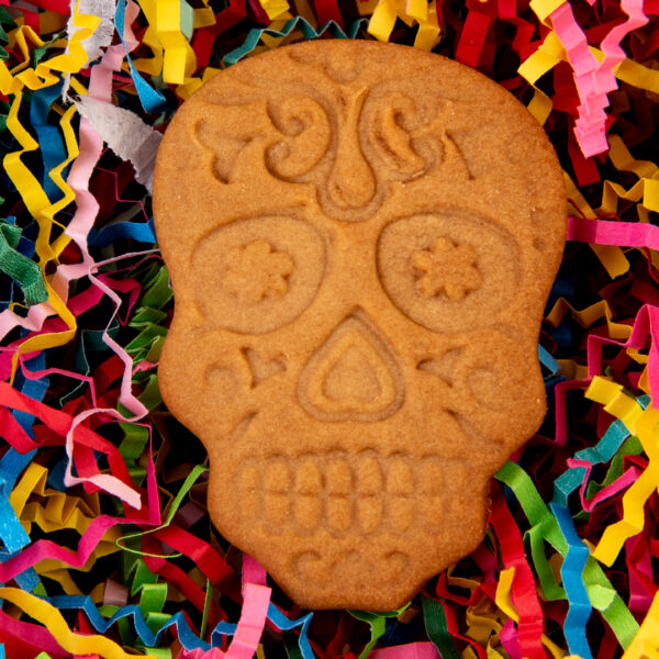 Mexican Skull plain dog treat