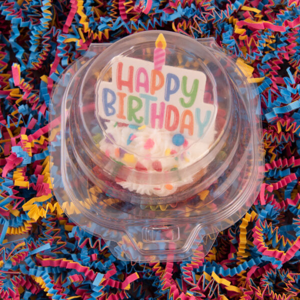 Happy Birthday Cupcake in Plastic Container - 9 pack - Image 10