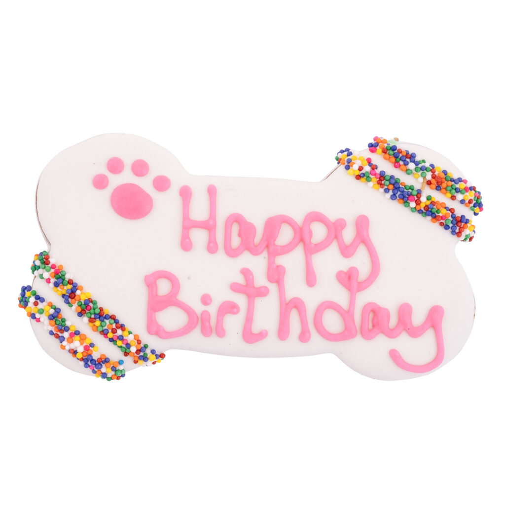 Happy Birthday dog cookie