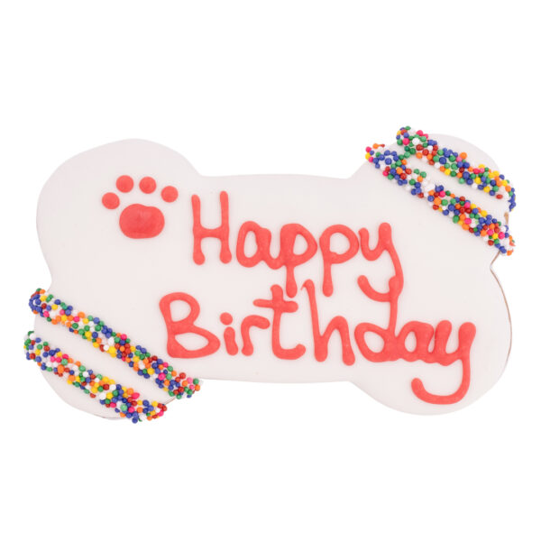 Happy Birthday dog cookie