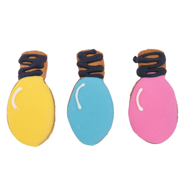 Light Bulbs dog cookie